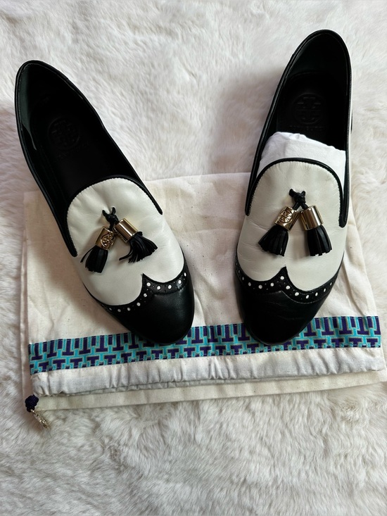 Tory Burch Shoes - Tory Burch Two-Tone Black and White Flats